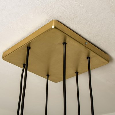 Brass & Glass Cascade Ceiling Fixture from Staff, 1969-VDW-1259929