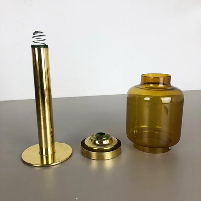 Brass & Glass Claudia Candleholder by Hans-Agne Jakobsson for Markaryd, Sweden, 1960s-QZ-1156573