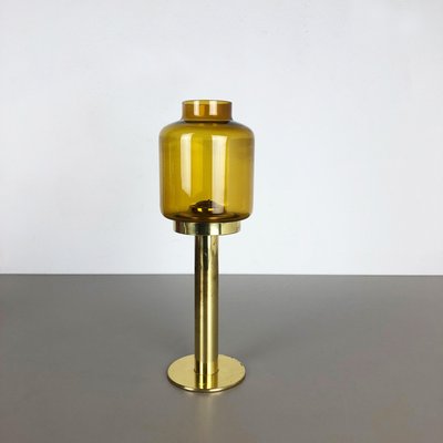 Brass & Glass Claudia Candleholder by Hans-Agne Jakobsson for Markaryd, Sweden, 1960s-QZ-1156573