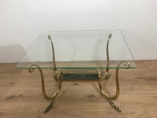 Brass Glass Coffee Table-HQI-1125364