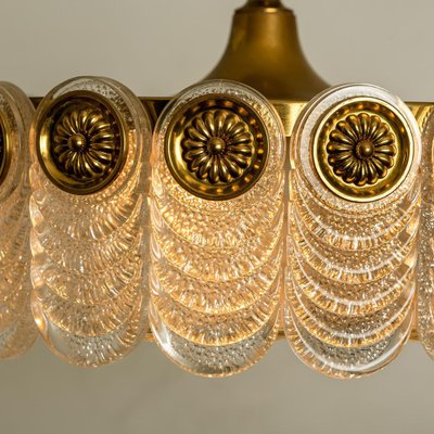 Brass & Glass Light Fixture from Kaiser Leuchten, 1960s-VDW-959083