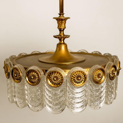 Brass & Glass Light Fixture from Kaiser Leuchten, 1960s-VDW-959083