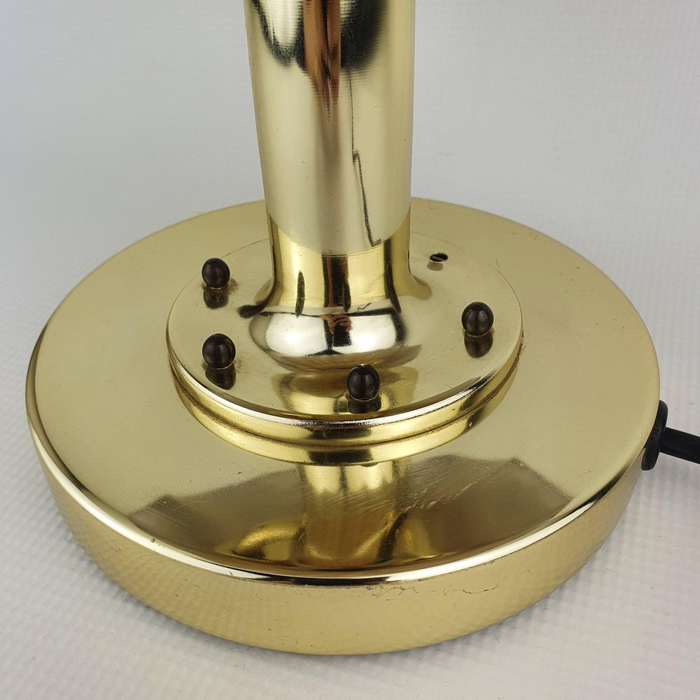 Brass & Glass Table Lamp from Peil & Putzler, 1970s