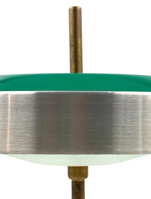 Brass & Glass Table or Desk Lamp by Oscar Torlasco for Lumi, 1960s-TXN-1386197