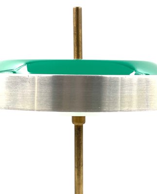 Brass & Glass Table or Desk Lamp by Oscar Torlasco for Lumi, 1960s-TXN-1386197