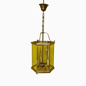 Brass Hall Lantern with 3 Light Points, 1970s-VHW-2026720