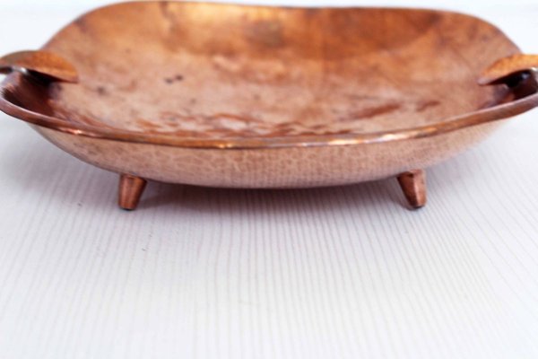 Brass Hammered & Copper Ashtrays, 1950s, Set of 2-BQF-764570