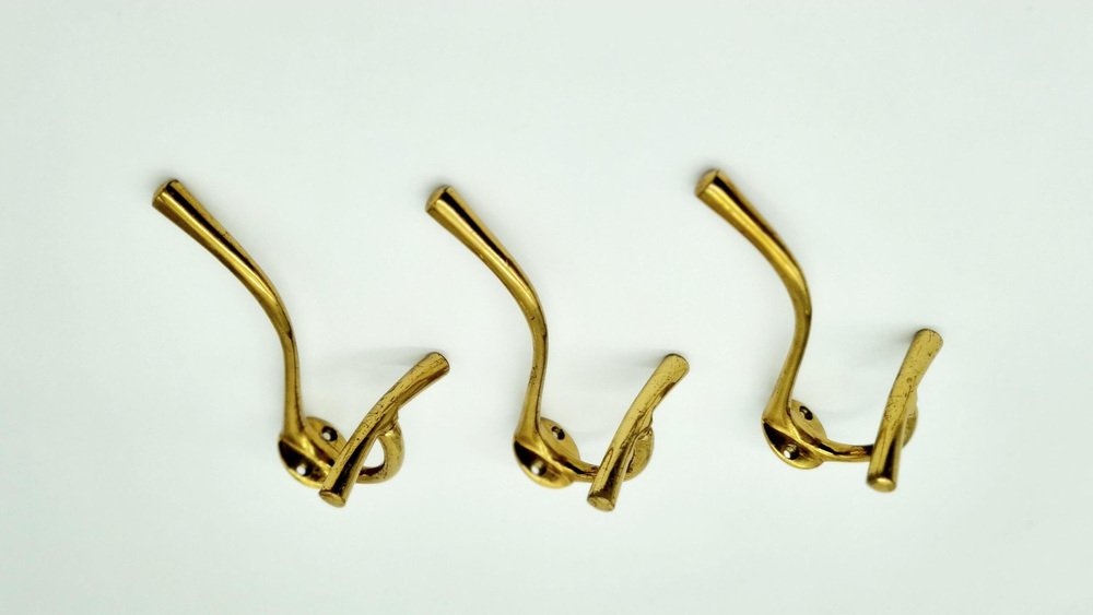 Brass Hangers by Luigi Caccia Domini for Azucena, 1950s, Set of 3