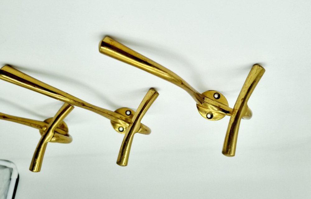 Brass Hangers by Luigi Caccia Domini for Azucena, 1950s, Set of 3