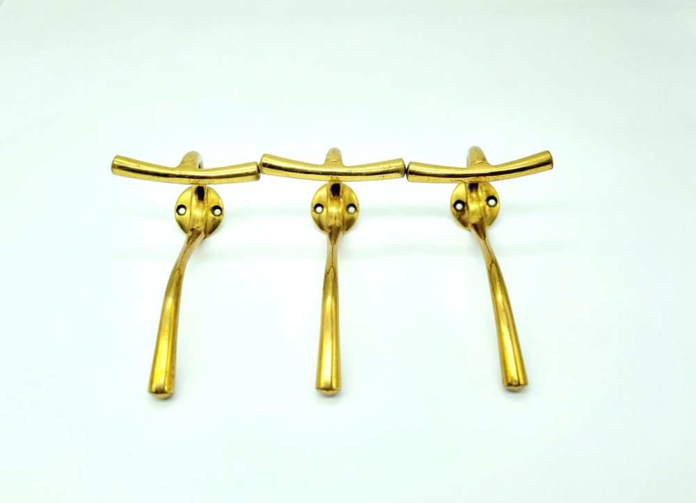 Brass Hangers by Luigi Caccia Domini for Azucena, 1950s, Set of 3