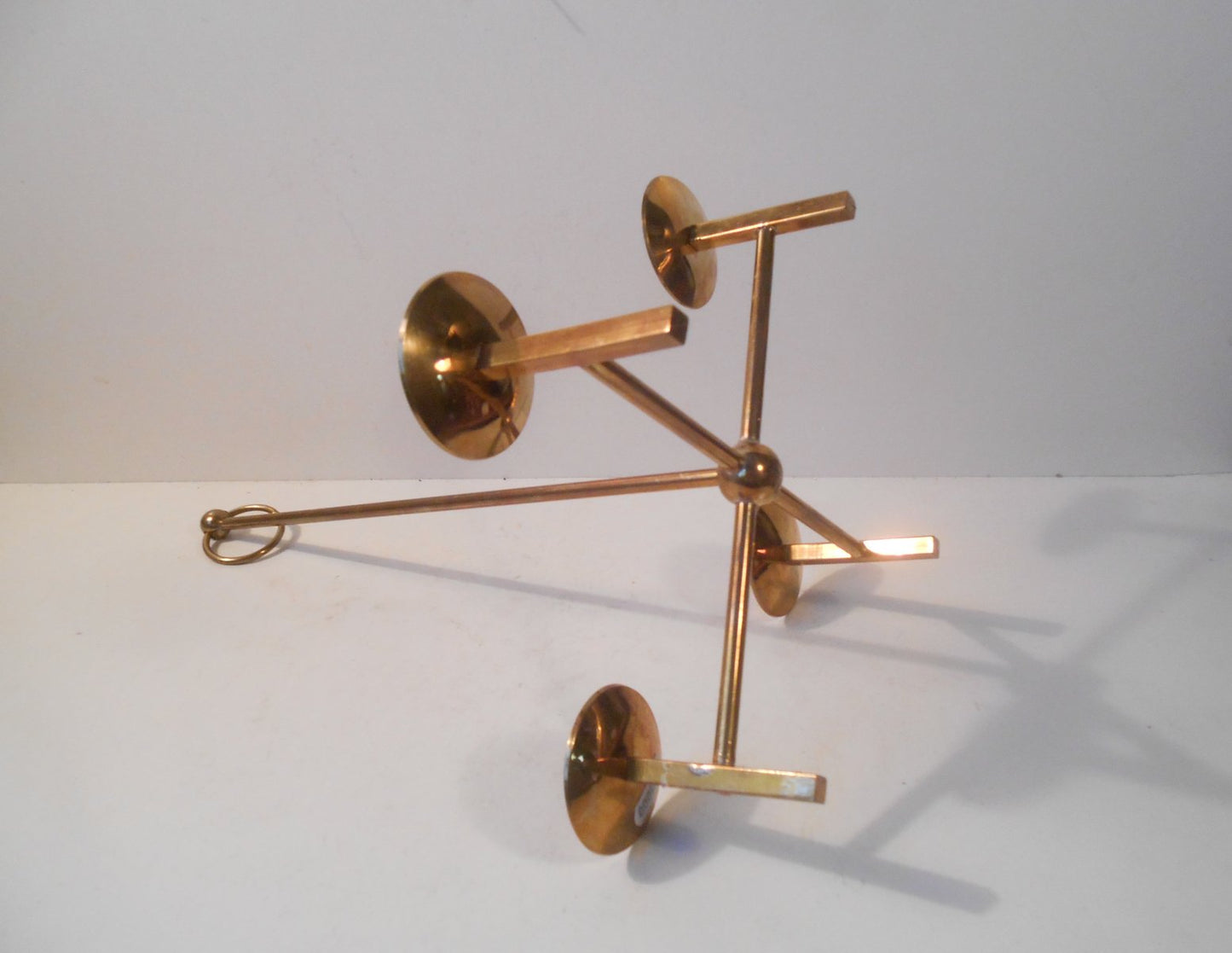 Brass Hanging Candle Holder by Hans Agne Jakobsson for Markaryd Sweden