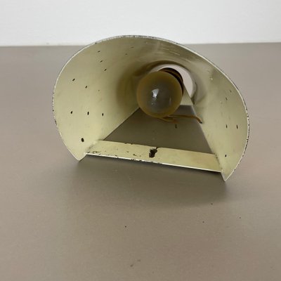 Brass Hole Pattern Theatre Wall or Ceiling Light in the style of Stilnovo, Italy, 1950s-QZ-1813068