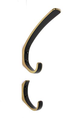 Brass Hooks in the Style of Carl Auböck, 1950s, Set of 10-ZWH-906207