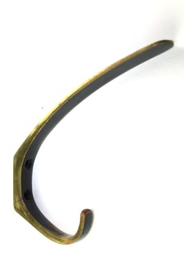 Brass Hooks in the style of Carl Auböck, 1950s, Set of 7-ZWH-669407