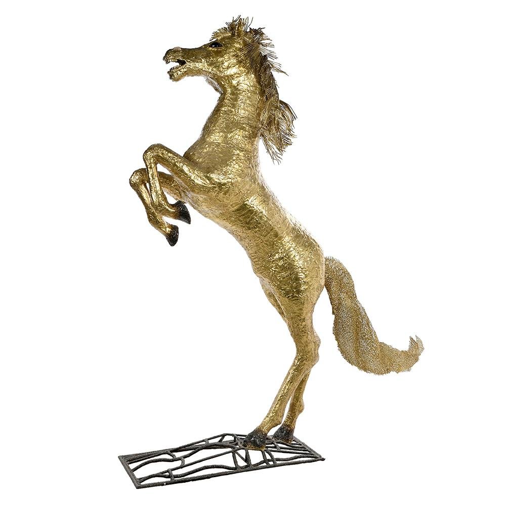 Brass Horse That Rears Up by Henri Fernandez