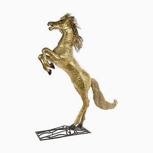 Brass Horse That Rears Up by Henri Fernandez-NQ-1306779