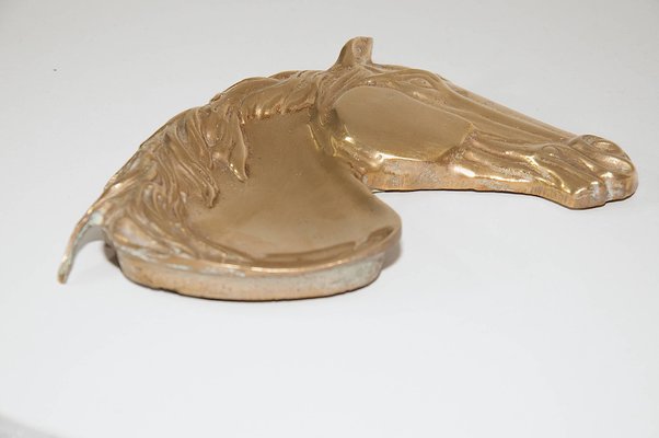 Brass Horsehead Ashtray-UR-586737