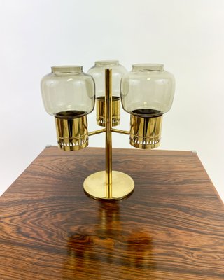 Brass L-67 Candleholder by Hans-Agne Jakobsson, 1960s-SFW-1268397