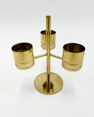 Brass L-67 Candleholder by Hans-Agne Jakobsson, 1960s-SFW-1268397