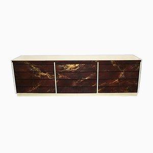 Brass Lacquered Dresser by Maison Jansen, 1970s-YJA-911275