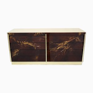 Brass Lacquered Dresser by Maison Jansen, 1970s-YJA-911301