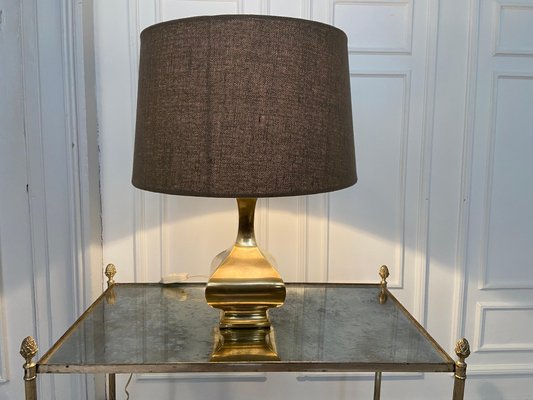 Brass Lamp in the style of Maria Pergay, 1970s-JG-1364147