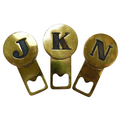 Brass Letter K Initial Bottle Opener by Carl Auböck, Vienna, 1960s-MWV-2027500