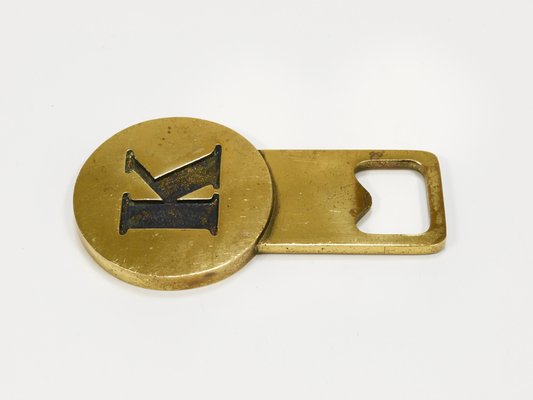 Brass Letter K Initial Bottle Opener by Carl Auböck, Vienna, 1960s-MWV-2027500