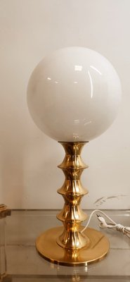 Brass Light with White Sphere-QLH-1816645