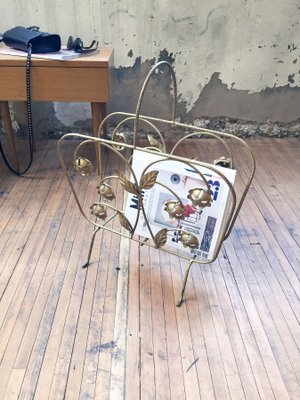 Brass Magazine Rack, 1950s-LCU-689746