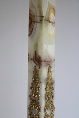 Brass & Marble Free Standing Coat Rack, Italy, 1960s-OKN-2035879