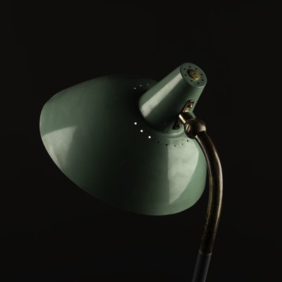 Brass Metal and Lacquered Aluminum Table Lamp from Metalarte, 1960s-SQP-1734253