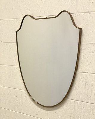 Brass Mirror in the style of Gio Ponti, 1950s-NPC-1804251