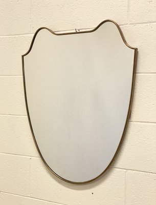 Brass Mirror in the style of Gio Ponti, 1950s-NPC-1804251