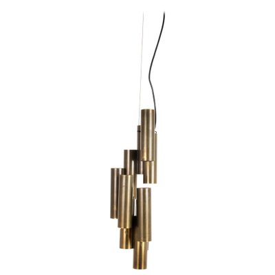 Brass Multi Cylinder Lamp in the Style of Gio Ponti from Lumière Bologna, Italy-JDR-1126289