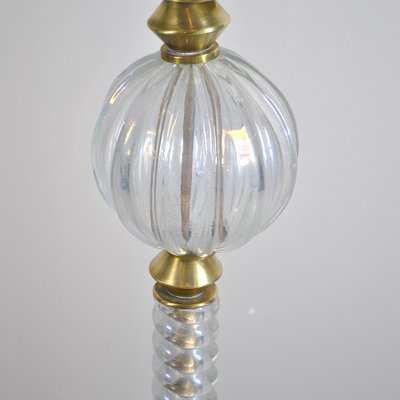 Brass & Murano Glass Floor Lamp from Barovier & Toso, 1940s-JQO-844718