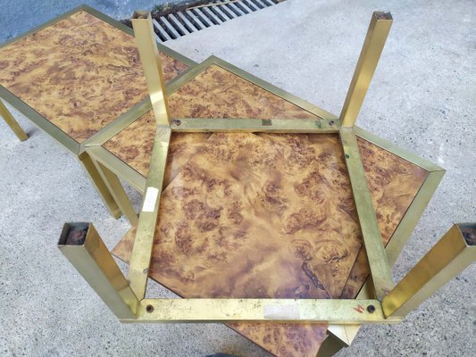 Brass Nesting Tables, 1970s-EAD-621390