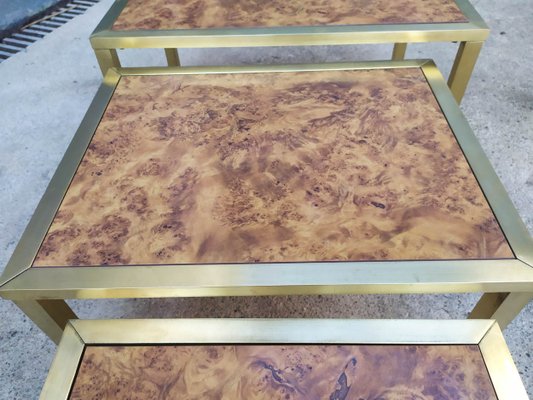 Brass Nesting Tables, 1970s-EAD-621390