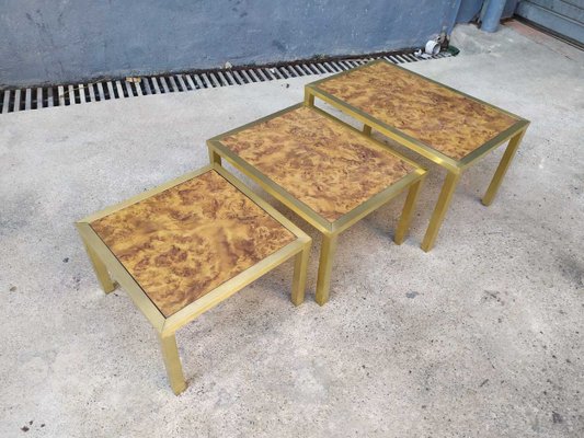 Brass Nesting Tables, 1970s-EAD-621390