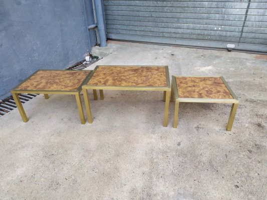 Brass Nesting Tables, 1970s-EAD-621390