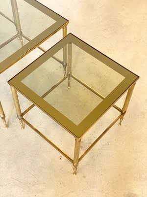 Brass Nesting Tables, 1970s, Set of 3-NPC-1264274