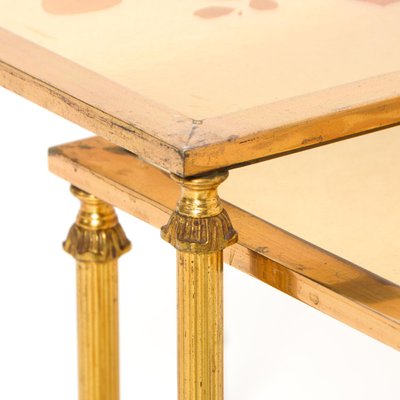 Brass Nesting Tables, Set of 3-VT-1151497