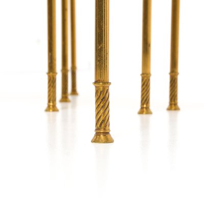 Brass Nesting Tables, Set of 3-VT-1151497