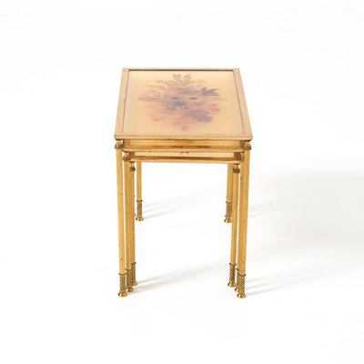 Brass Nesting Tables, Set of 3-VT-1151497