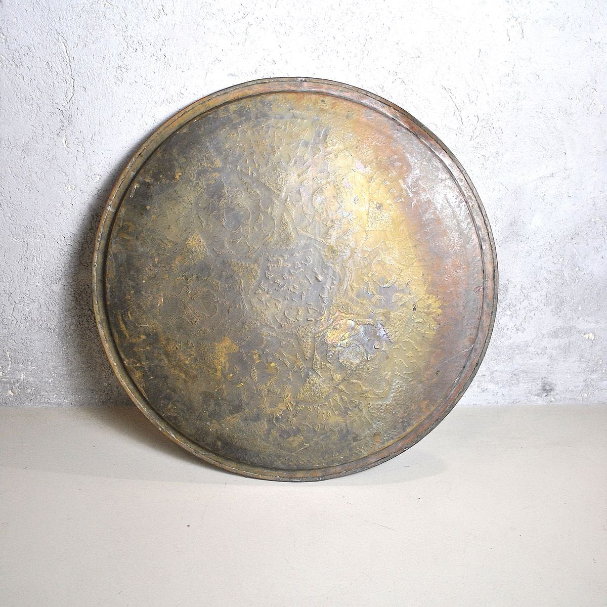 Brass Ornamental Plate, 1950s