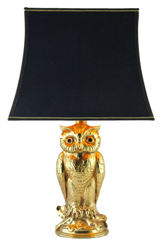 Brass Owl Table Lamps from Loevsky & Loevsky, 1960s, Set of 2