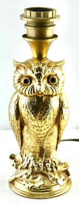 Brass Owl Table Lamps from Loevsky & Loevsky, 1960s, Set of 2-MJY-1148871