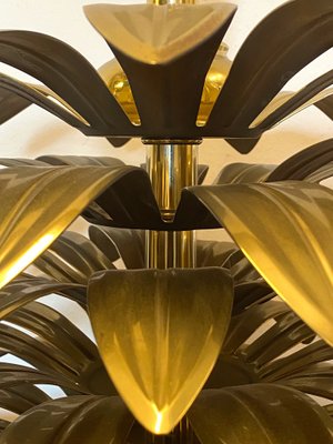 Brass Palm Table Lamp, 1970s-NPC-1238881