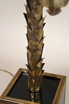 Brass Palm Tree Table Lamps from Maison Jansen, France, 1970s, Set of 2-TQA-1321994