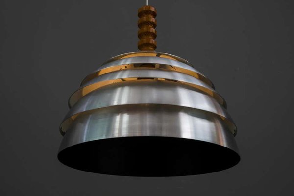 Brass Pendant Lamp by Hans Agne Jakobsson, 1960s-SPD-866229